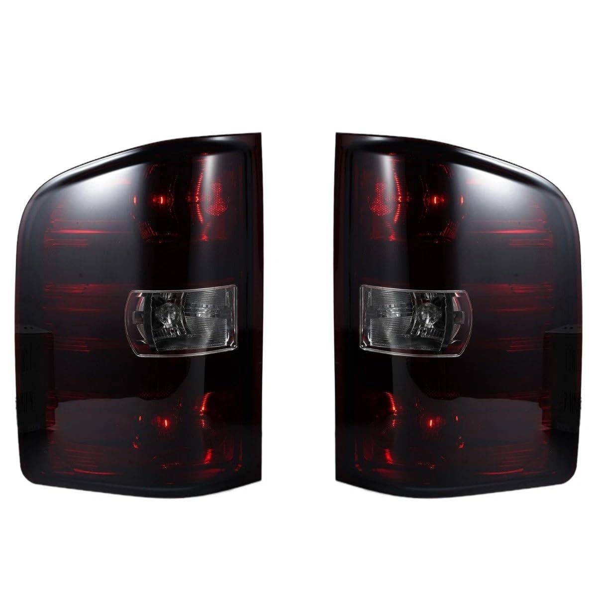 Photo 1 of WEISIGAO Tail Lights compatible with 2007-2014 Chevy Silverado 1500 2500HD 3500HD(2007 New Body Style only), 2007-2013 GMC Sierra 3500HD;1 Pair(Left+Right), (Dark Red Without Bulbs)