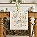 Artoid Mode Wild Flowers Eggs Easter Table Runner,Seasonal Spring Floral Kitchen Dining Table Decoration for Home Party Decor 13x60 Inch