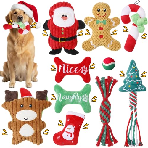 Juguetes de Peluche para Perros Xmas Pack x10 miniatura 1