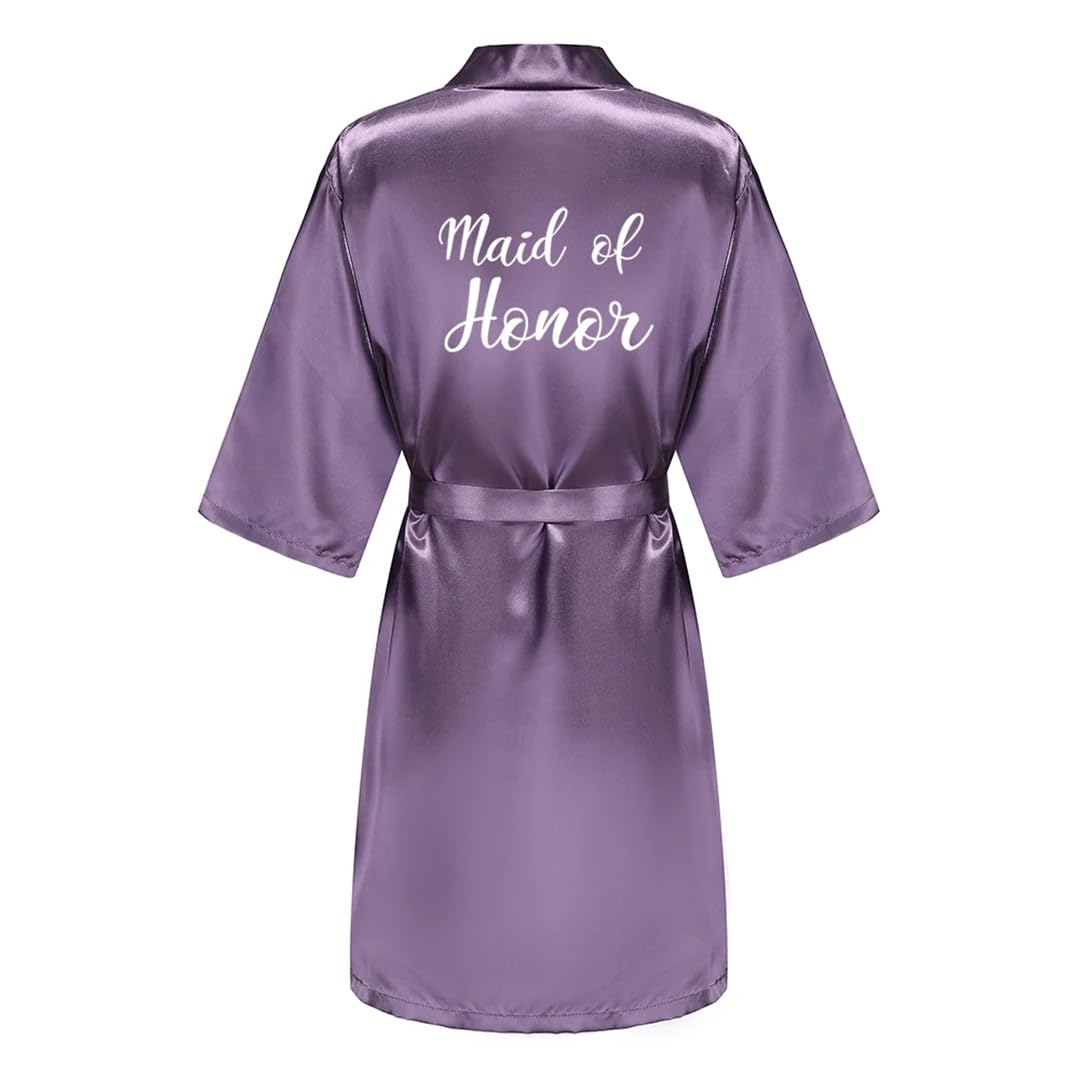 Yeuyyben Accappatoio Sposa Raso-Seta Robe Donne Festa Nuziale Sorella Squadra Madre Doccia Damigella D'onore