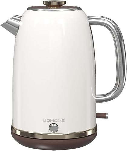 Hervidor eléctrico, 1.8L1200W, acero inoxidable, función de mantener el calor, apagado automático, sin BPA, hervidor de agua caliente para café y