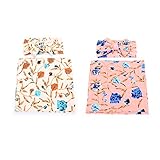 Newborn Receiving Blanket Headband Set Flower Print Baby Swaddle Receiving Blankets Galabloomer...