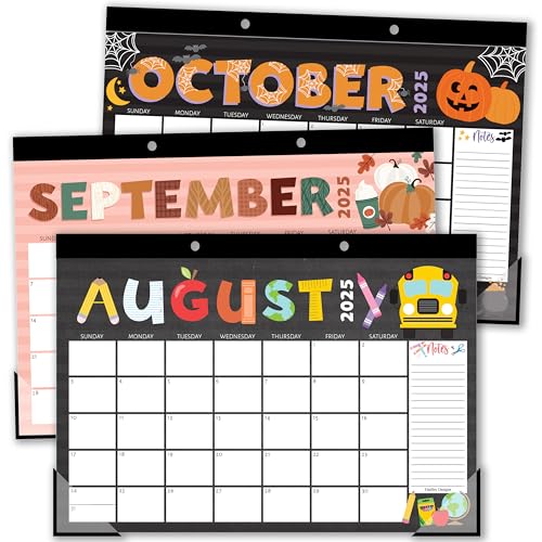 Hadley Designs Teacher Desk Calendar 2025-2026 – 18-Month Desktop...