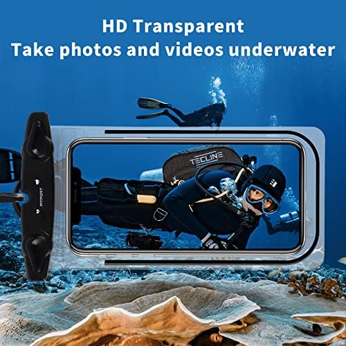 Waterproof Phone Case,Universal Underwater Phone Pouch with Lanyard,Dry Bag for iPhone 13 12 11 Pro Max XR X XS Samsung S22 Ultra S22 Huawei P40 P20 Mate 40 up to 6.8,Perfect for Swimming Snorkeling