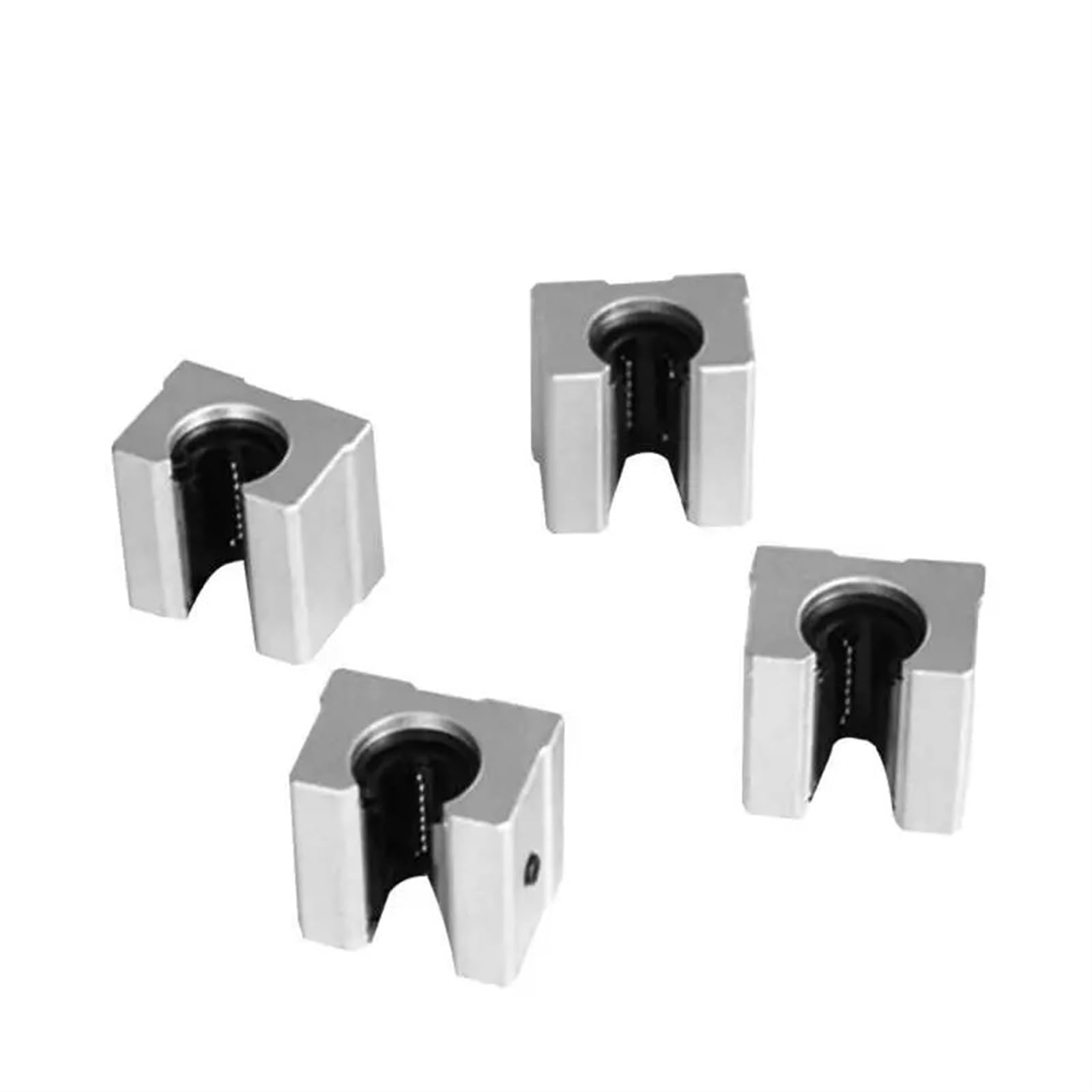 RCGKNNMUZ 4pcs SBR12UU SBR16UU SBR20UU Linear Ball Bearing Seat for CNC Engraving Machine SBR Linear Guide(SBR20UU)