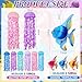 wearage 24 Pcs Under The Sea Party Decorations Hanging Jellyfish Paper Lanterns Hanging Tropical Fish Decorations for Mermaid Themed Party Luau Hawaiian Birthday Ocean Classroom Beach Room Decor