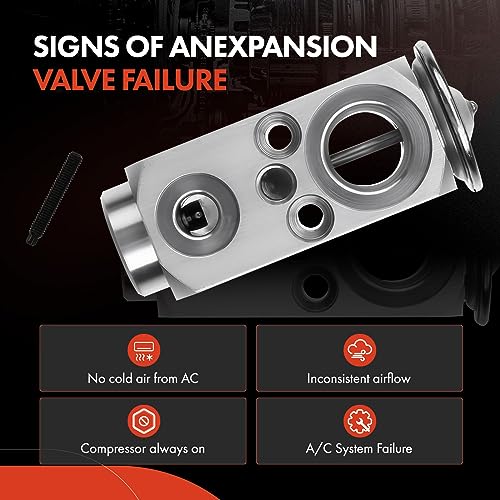A-Premium A/C Expansion Valve Compatible with Cadillac, Chevrolet, GMC Models - Tahoe, Yukon 2007-2014, Yukon XL 1500 2014, Escalade, Rear Side - Thumbnail 5
