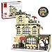 Nimpark City Coffee Shop Architecture Building Set with LED Light - Compatible with Lego, City House Street View MOC Model Kit, Creative Construction Toy for Teen, Adult (1443pcs)