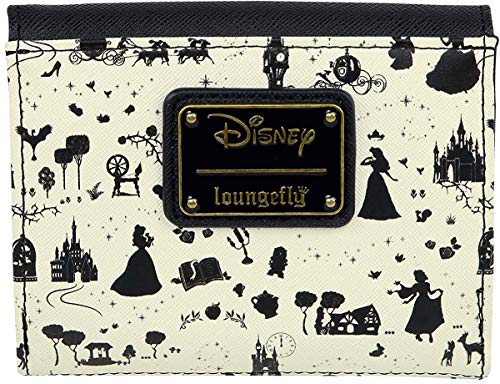 Loungefly Disney Princesses All Over Print Faux Leather Trifold Wallet2