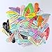 100pcs Solid color 5cm Metal Hairgrip Girls Snap Hair Clips for Children Baby Hair Accessories Women Barrettes Clip Pins (rose)
