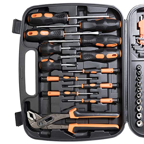 Ribelli 57 tlg Werkzeugkoffer mit Werkzeug Set Werkzeugkasten Werkzeugkiste Hammer – Bild 4