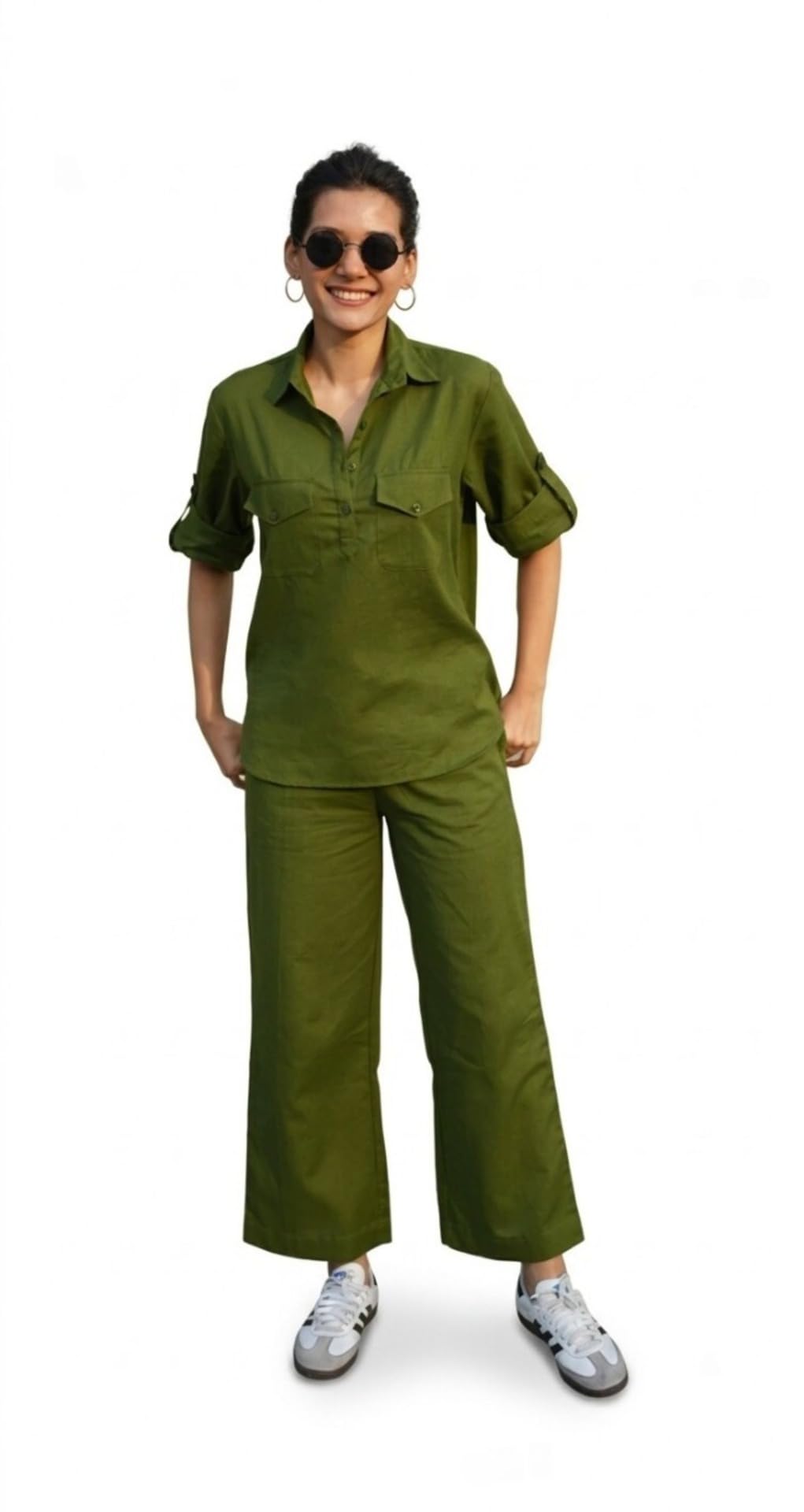 Women’s Masala Chai Top & Bottom | Stylish Western Travel Outfit | Pant-Shirt & Dress | Casual Top & Bottom Look-picture-27