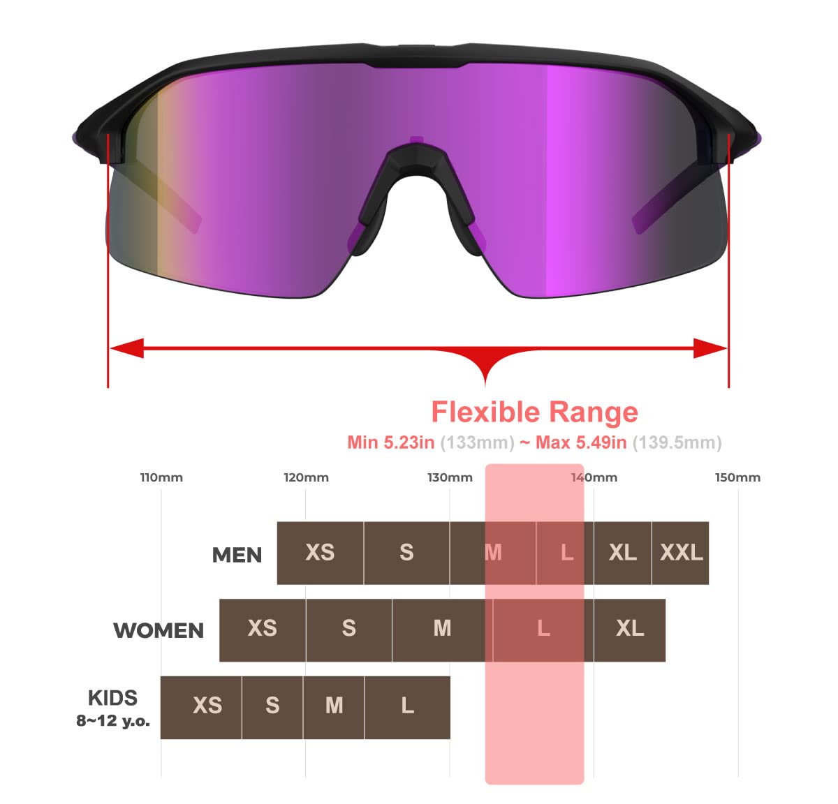 NANQUAN QoolTimes Polarized Cycling Sunglasses for Men and Women, Sports sunglasses for Volleyball Running Golfing Baseball and Outdoor sports