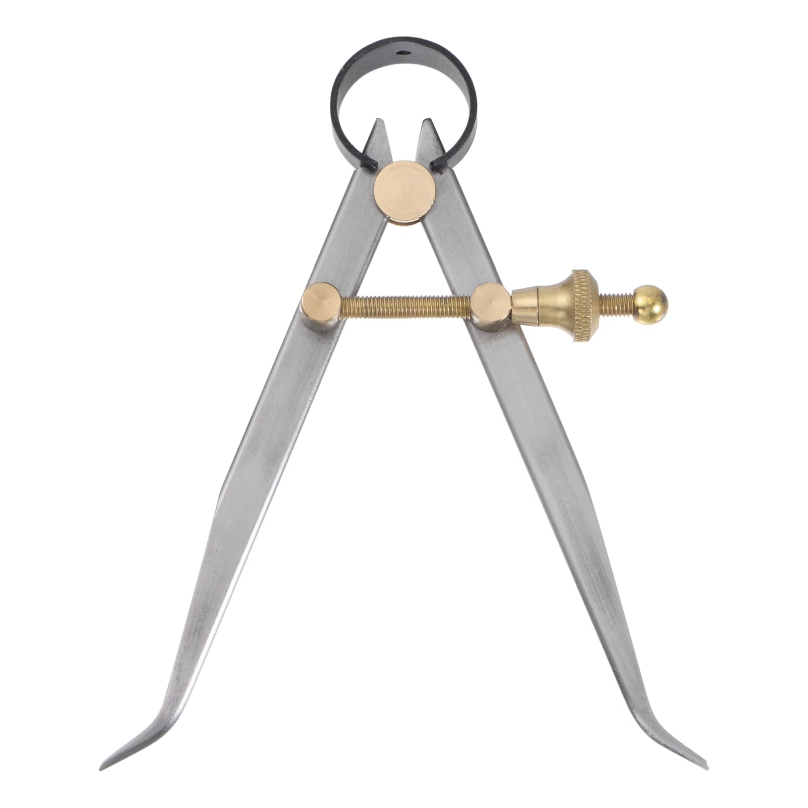 Kozelo Spring Joint Caliper - [5 Inch] Carbon Steel Spring Inside Caliper with Brass Fulcrum for Metalworking Drawing Use, Hardened Points