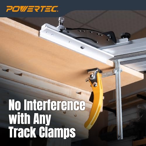 Guide de scie à angle réglable POWERTEC 72182 - 13 arrêts positifs pour rail - 7