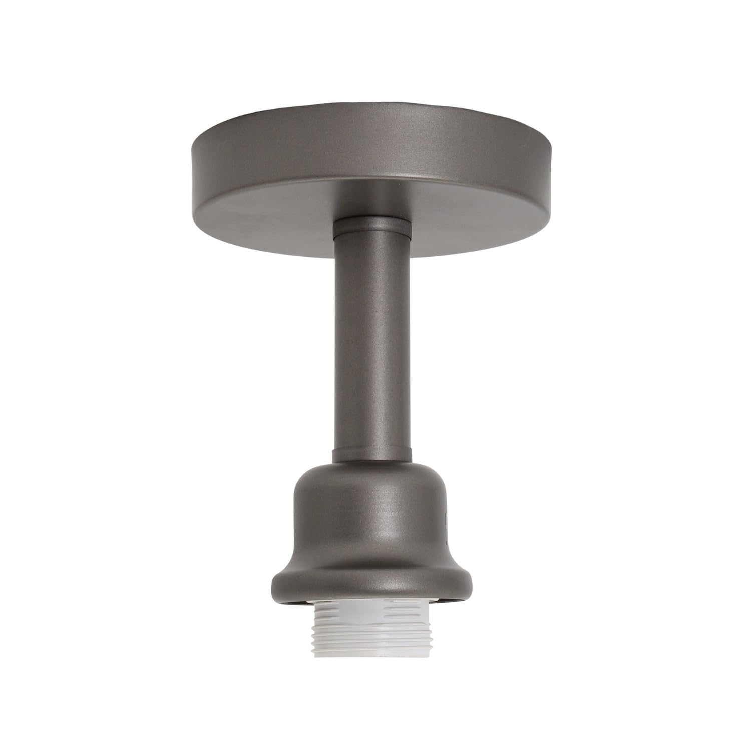Happy Homewares Semi Flush Ceiling Light - Metal - Grey - 17cm Height