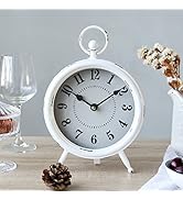 Amazon.com: MACVAD Vintage Black Table Clock on Stand, Decorative Desk ...