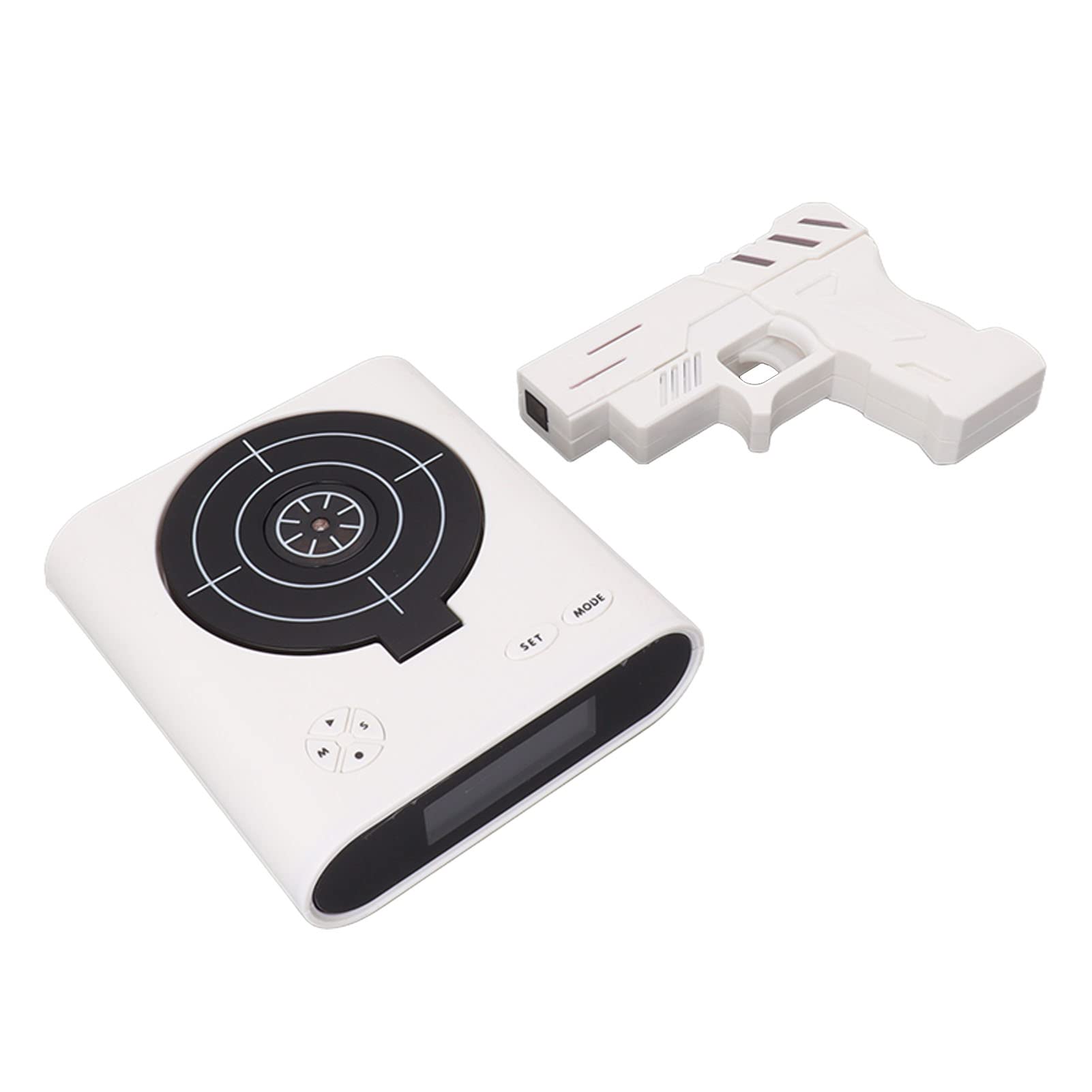 Fabater Reloj Despertador con Pantalla LED, Interesante Reloj Despertador para Dormitorio, Tonos de Llamada Personalizados, 2 Modos de Alarma, de Escritorio Moderno con Alimentación USB de 5 V