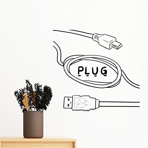 Sticker mural ligne de câble USB pour masquer les défauts du mur - 2