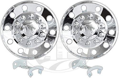 semi dually rims - 22.5” ABS Chrome-Plated Rear Wheel Cover Wheel Simulator – Set of 2