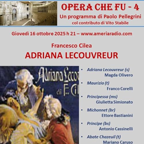 Page de couverture de L'Opera che fu 4 - F. Cilea - Adriana Lecouvrer