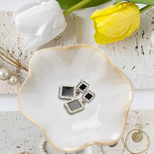 CHENKEE Ceramic Trinket Dish,2 Piece Ceramic Jewellery Tray,Decorative Jewellery Dish Trinket Tray, for Entryway Table Nightstand Decor,Christmas, Thanksgiving,Gifts for Women(Pink,White) - Cosy Home Interiors CHENKEE Ceramic Trinket Dish,2 Piece Ceramic Jewellery Tray,Decorative Jewellery Dish Trinket Tray, for Entryway Table Nightstand Decor,Christmas, Thanksgiving,Gifts for Women(Pink,White) - Image 4