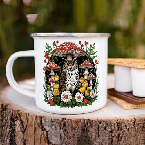 Taza Loftipop Woodland Forest Búho 12oz miniatura 4