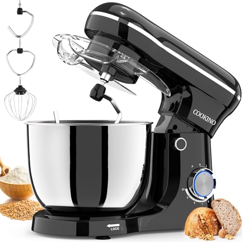 Electric Stand Mixer with 10 Speeds and 5QT Bowl
