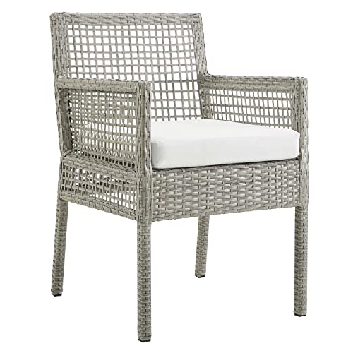 Modway-Aura-Wicker-Rattan-Outdoor-Patio-Dining-Arm-Chair-with-Cushion-in-Gray-White 51CQcMWanwL
