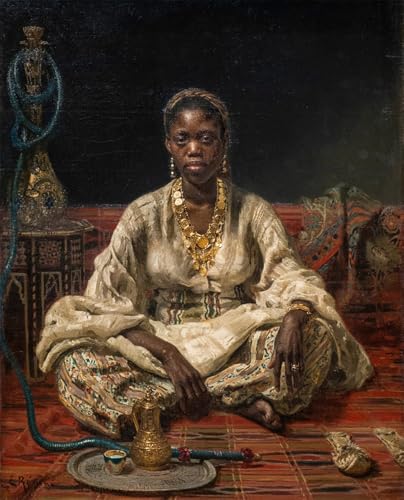 Toile de femme noire par Ilya Repin pour décoration murale