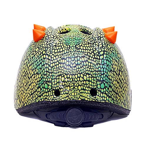 Casco infantil de dinosaurio 3D para patines ciclismo y monopatín de jóvenes 5