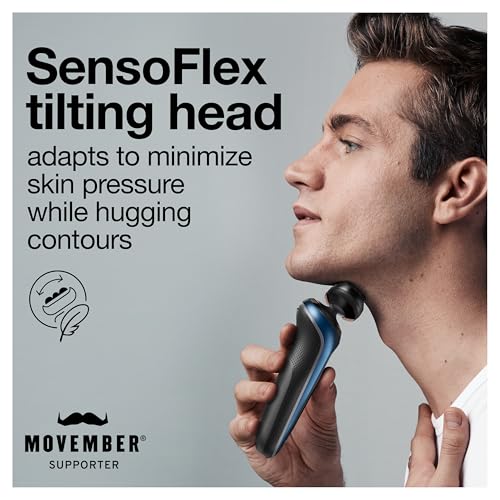 Braun Series 6 6046Cs Rasoio Elettrico Da Uomo, Wet & Dry, Rasoio Elettrico, Ricaricabile, Senza Fili, Con Supporto Di Ricarica, Custodia Da Viaggio E Trimmer Di Precisione, Nero - 2