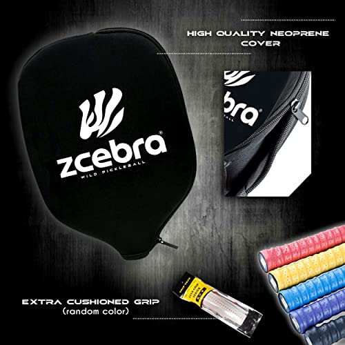 ZCEBRA Pickleball Grafite - Racchetta in fibra di