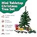 Prextex 23-Inch Mini Christmas Tree with Lights- Small Holiday Tree with Ornaments, Star Topper, and Gift Boxes- Easy Setup Table Decorations for Home, Office, and Indoor Festive Displays