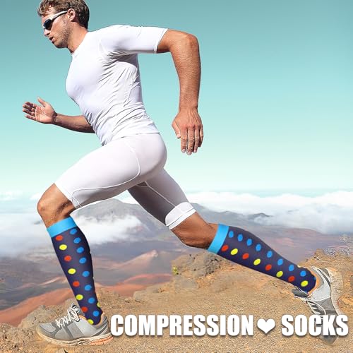 Image of Laite Hebe 3 Pack Medical Compression Sock-Compression Sock For Women and Men Circulation -Best for Running,Nursing,Athletic Sports