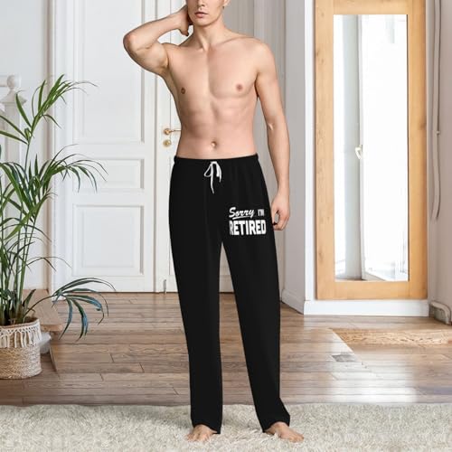 Sorry I'M Retired Pajama Pants Lounge Pants For Mens Comfy Sleep Pants Lightweight Pjs Bottoms Wide Leg Sleepwear2