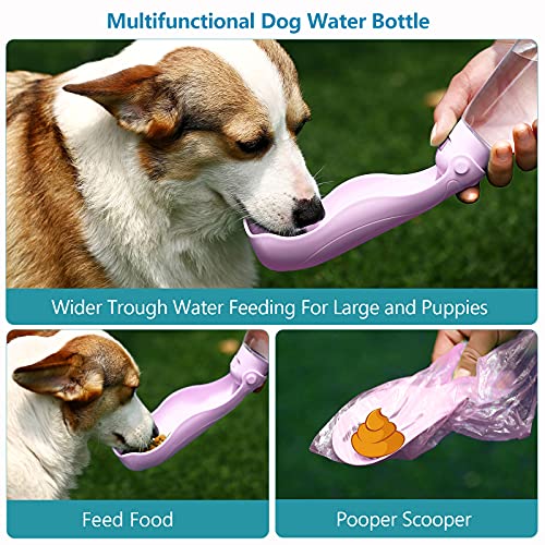 Upsky Dog Water Bottle Portable Foldable Dog Water Dispenser With Drinking And Feeding Function Lightweight Dog Travel Water Bottle For Walking. #TOP4