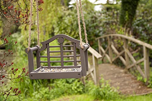 Wildlife World, Grey,SWSF4 Timeless Lutyens Swing Seat Bird Feeder - Image 4