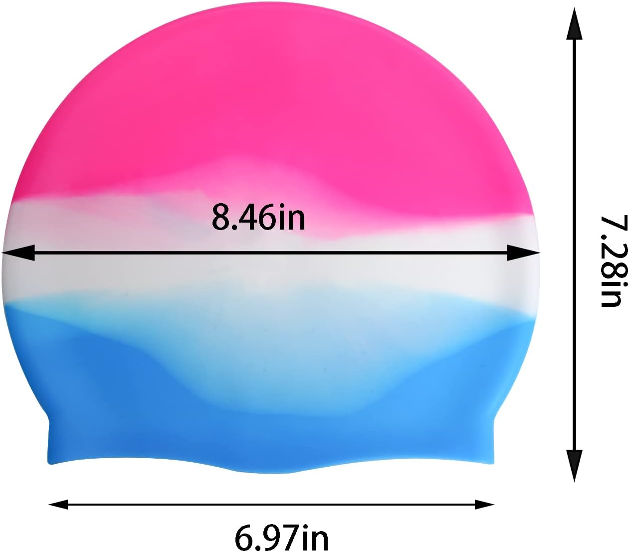 6pcs Silicone Swim Cap Adult Silicone Swim Cap for Women Men Kids High Elasticity Thick Swimming Pool Cap Silicone Swimming Cap for Long Hair Short Hair Multi Color Unisex Bath Silicone Shower Cap : Sports & Outdoors