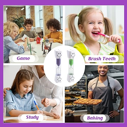 2 Pezzi Clessidra 3 minuti, Clessidra Sandglass