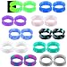 Jewseen 20PCS Soft Silicone Ear Gauges Flesh Tunnels Plugs Stretchers Expander Double Flared Flesh Tunnels Ear Piercing Jewelry