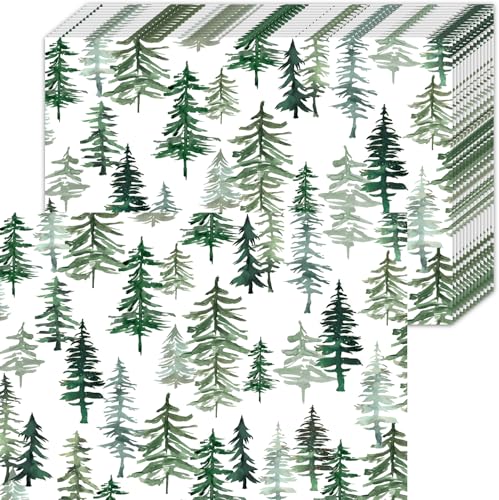 50 Stück Weihnachten Papier Platzsets, Kieferbäume Einweg Platzset,...