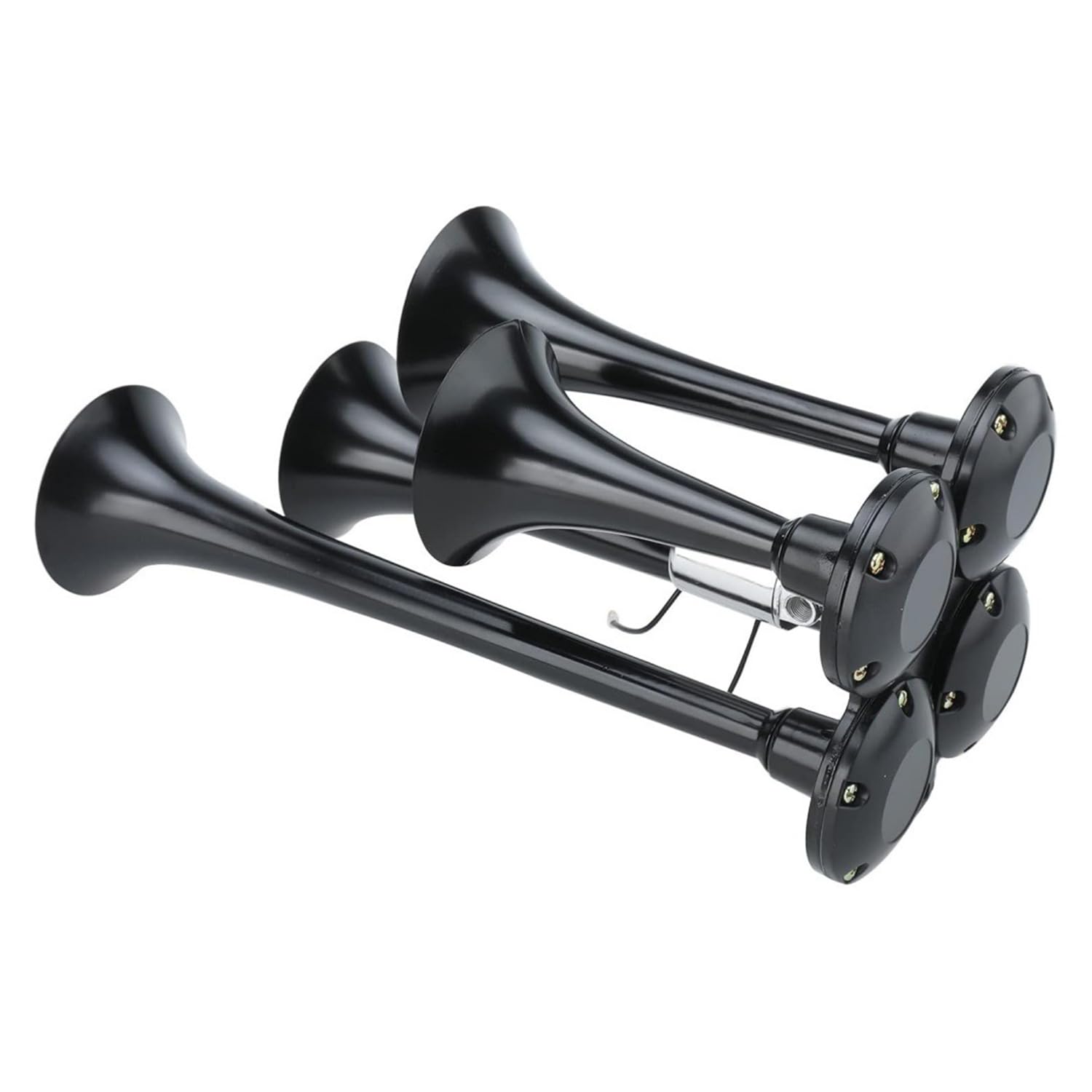 Clacson Lwk 12 v,Trombe Camion,Aria Corno Elettrico Ad Aria Compressa 150db Clacson Con 4 Trombe Impermeabile,Per Qualsiasi 12 v 24 v Veicolo Camion Nave Nave Da Carico Della Nave
