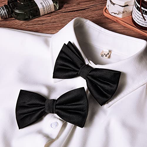 Nœud papillon à clipser noir pour homme éviter les nœuds complexes taille Medium - 7