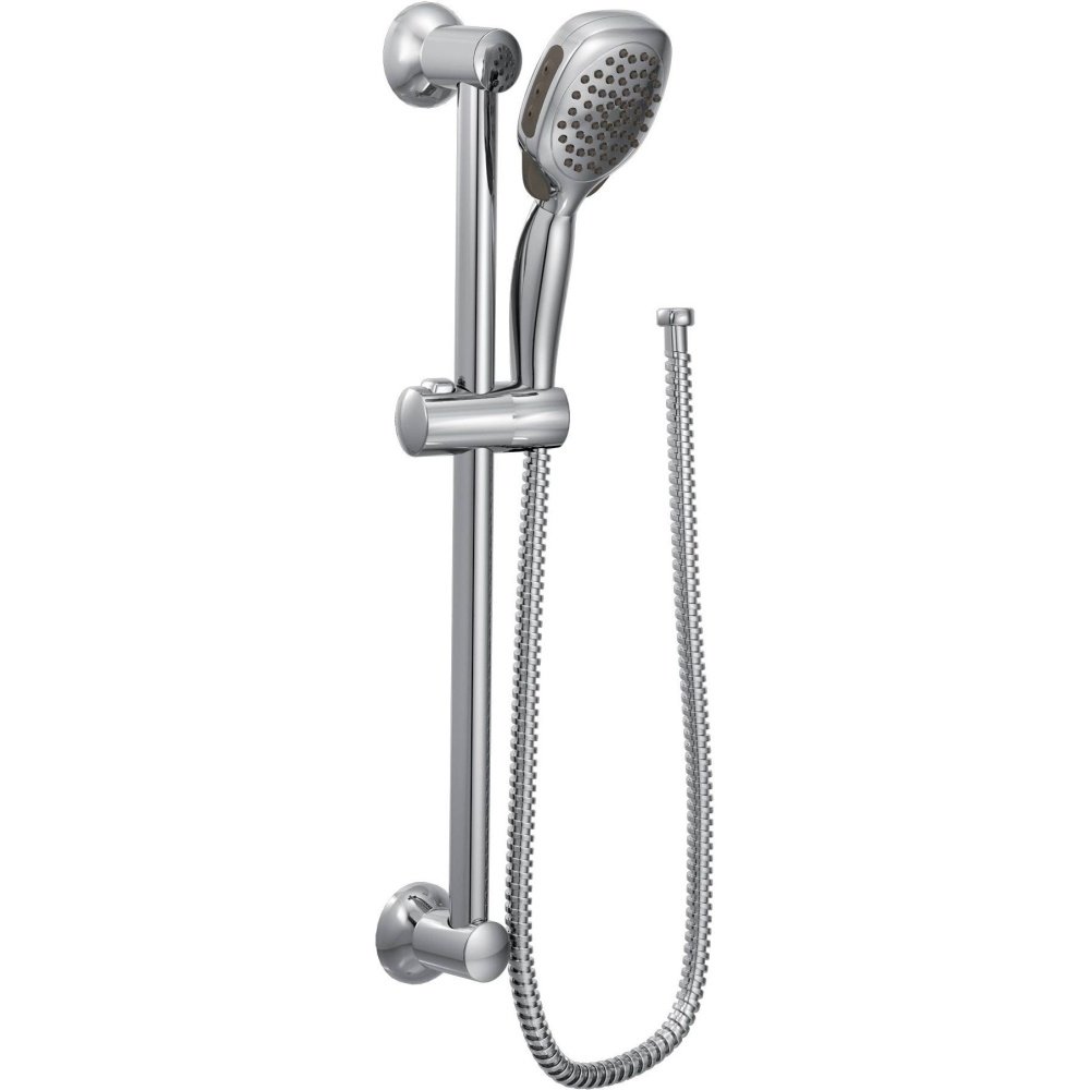 Moen Handbrause Mit 90° Eco-Performance – 69 Zoll Schlauch & 30 Zoll Schiebestange, Chrom