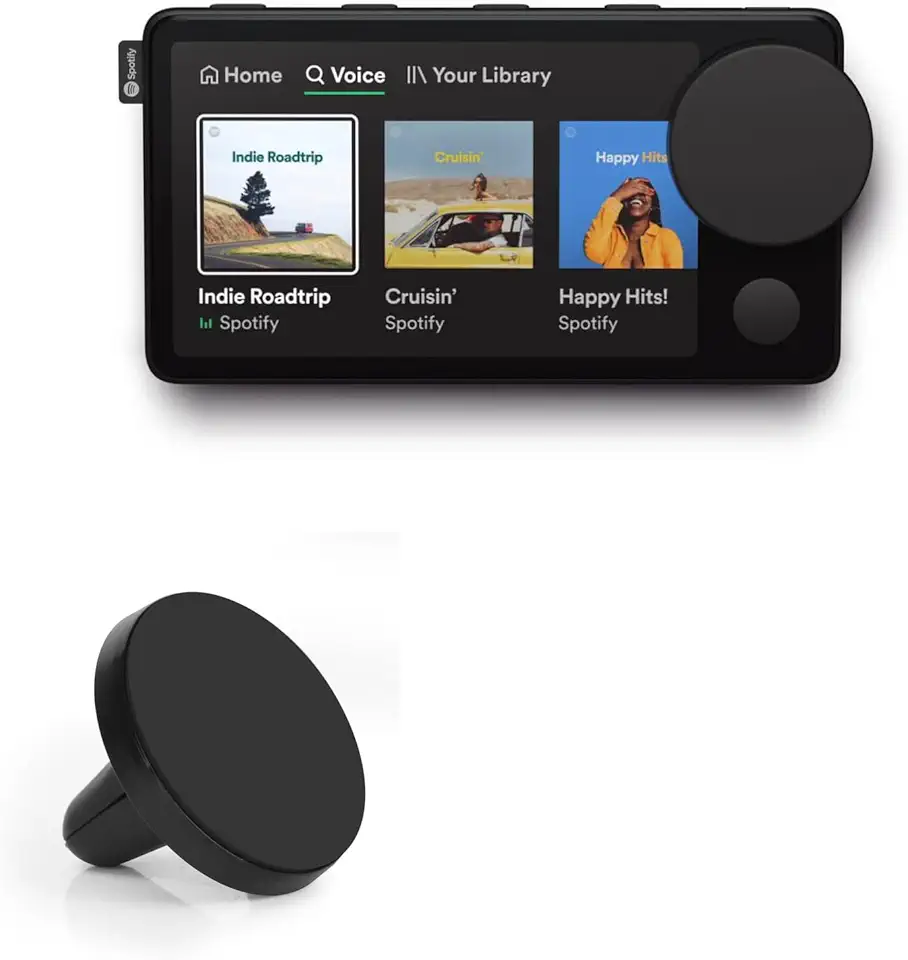 BoxWave Car Mount Compatible With Spotify Car Thing - Minimus MagnetoMount, Magnetic Car Mount, Magnetic Car Holder