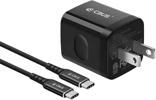 CBUS - Cargador rápido de 20 W + cable trenzado de 10 pies para Motorola Edge, Edge UW, RAZR, Moto G Stylus, Moto G Power, Moto G Play (2023), Moto