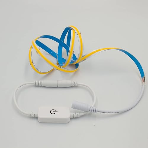 Miniatura 8 de Tira de LED COB de 24 V, 320384528 LEDsM, color blanco cálidonaturalezafrío, tira de luces LED de alta densidad para fiestas, mostradores, estantes,