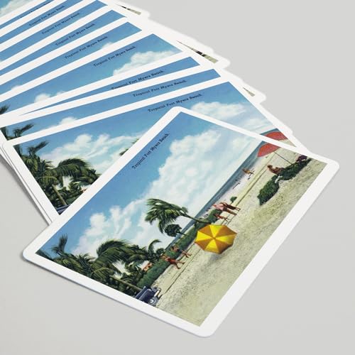 Lantern Press Baraja Poker Fort Myers Florida 52 Cartas miniatura 5