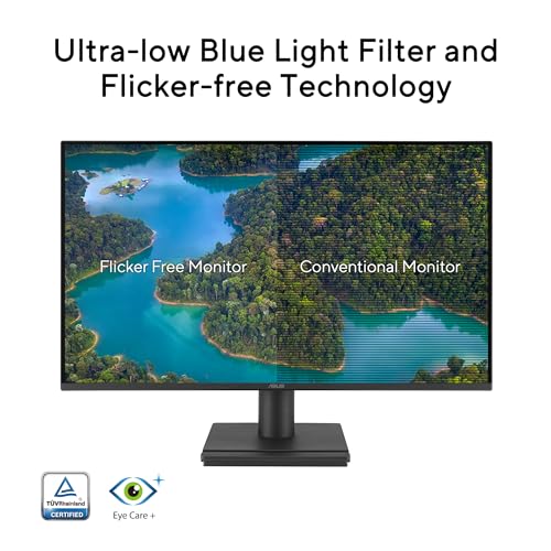 ASUS 24” (23.8-inch viewable) 1080P VA249HG Eye Care Monitor – IPS, Full HD, 99% sRGB, Frameless, 120Hz, Adaptive-Sync, 1ms, HDMI, VGA, Low Blue Light, Flicker Free, Wall Mountable, 3 yr Warranty - Image 6